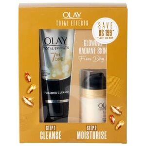 OLAY Total Effects 2 Step Cleanse & Moisture Skin Care Set